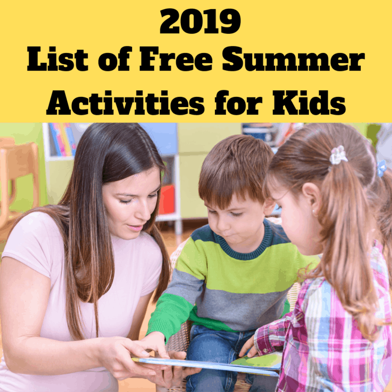 2019 List of Free Summer Activities for Kids