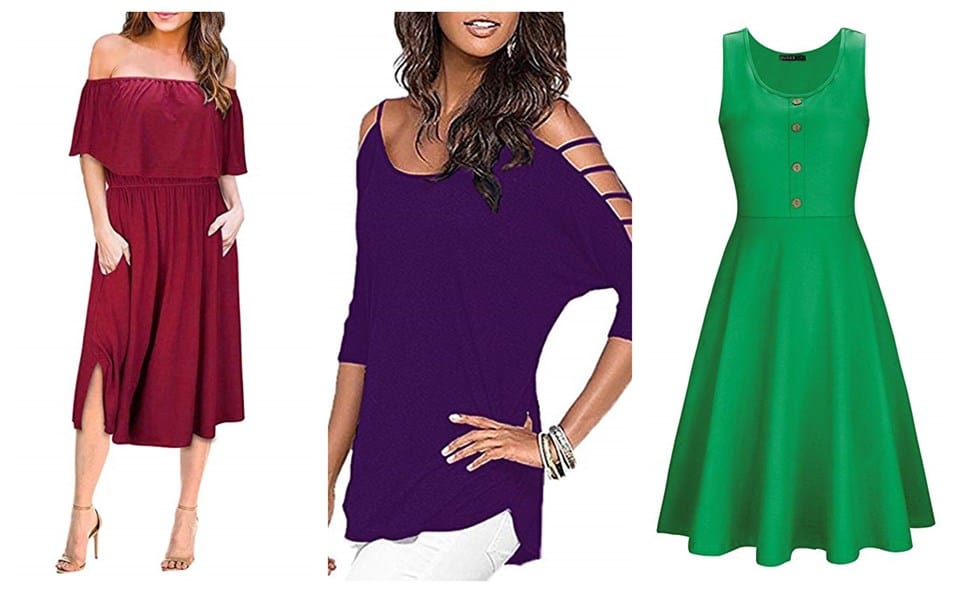 Womens Summer Ruffle Off Shoulder Casual Midi Dress Party Dresses from $6.40-$9.60 w/code