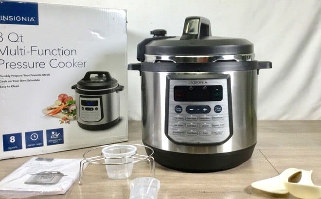 Insignia 8-Qt Multi-Function Pressure Cooker JUST $39.99 (Regularly $120) – Today Only!