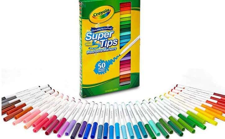 Crayola Super Tips Markers, Washable Markers, 50 Count – Only $5.09!