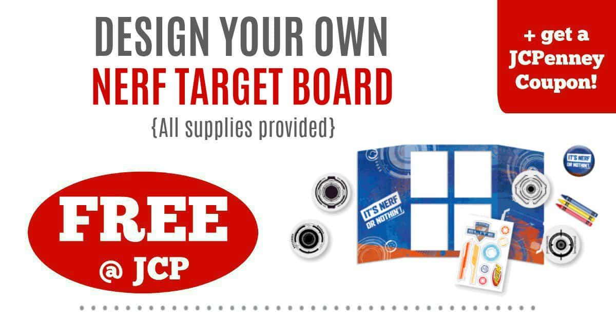 FREE Kids Club Event at JCPenney + Coupon (Nerf Target Board!)