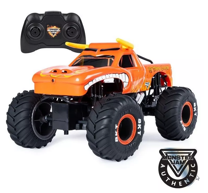 Monster Jam, Official El Toro Loco Remote Control Monster Truck, 1:15 Scale, 2.4 GHz for $6.97 (reg: $29.99)