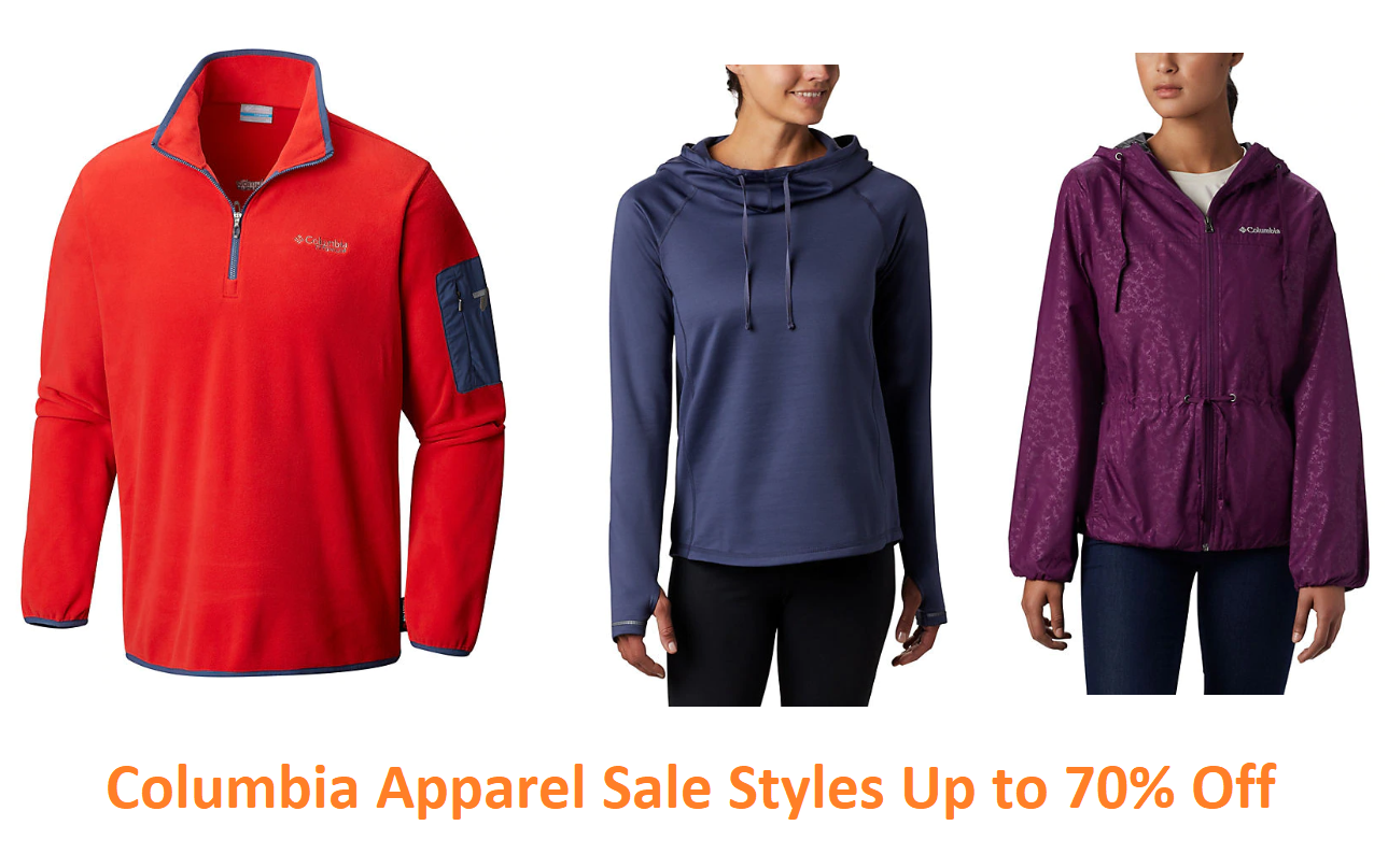 Columbia Apparel Sale Styles Up to 70% Off + FREE Shipping (Starting at ONLY $8!)
