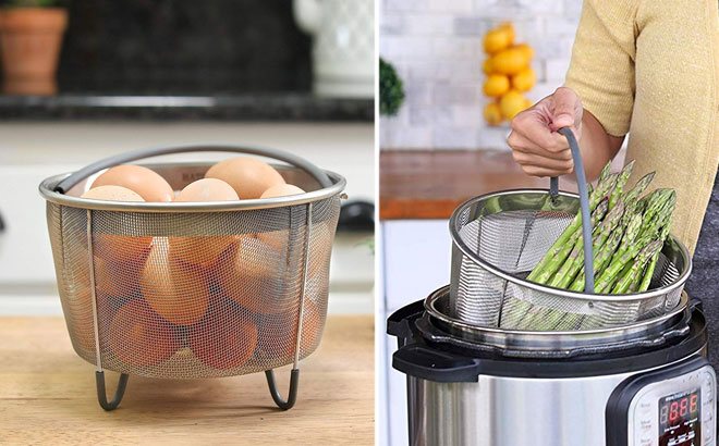 Up to 80% Off Pressure Cooker Steamer Baskets & Pans at Amazon (From Just $8!)