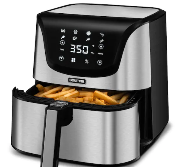 Gourmia 6-Qt. Stainless Steel Digital Air Fryer for $44.49 with $15 Kohls Cash
