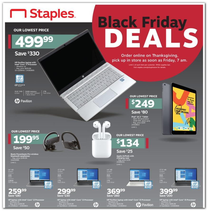 Staples Black Friday Ad 2019 Released