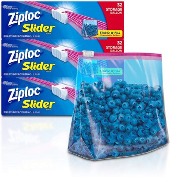 Amazon: 96 Count Ziploc Gallon Slider Storage Bags As Low As ONLY $5.30 Shipped
