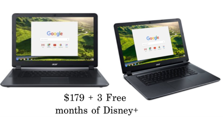 Acer Chromebook 16GB for $179 + 3 Free Months of Disney+