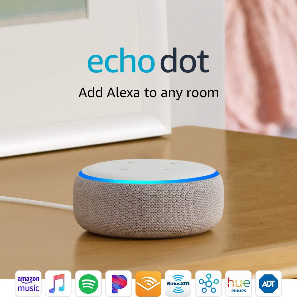 Echo Dot Smart Speaker ONLY $19 Each + FREE Shipping at Amazon – Lowest Price!
