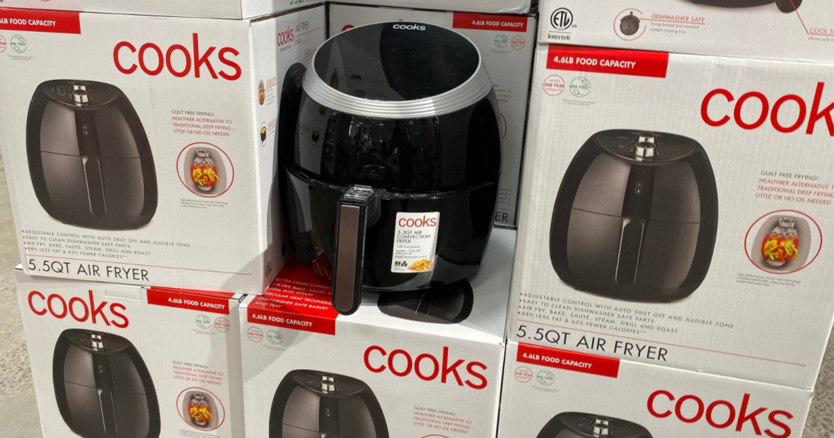 Cooks 5.5-Quart Air Fryer Only $29.99 After JCPenney Rebate (Regularly $120) + More