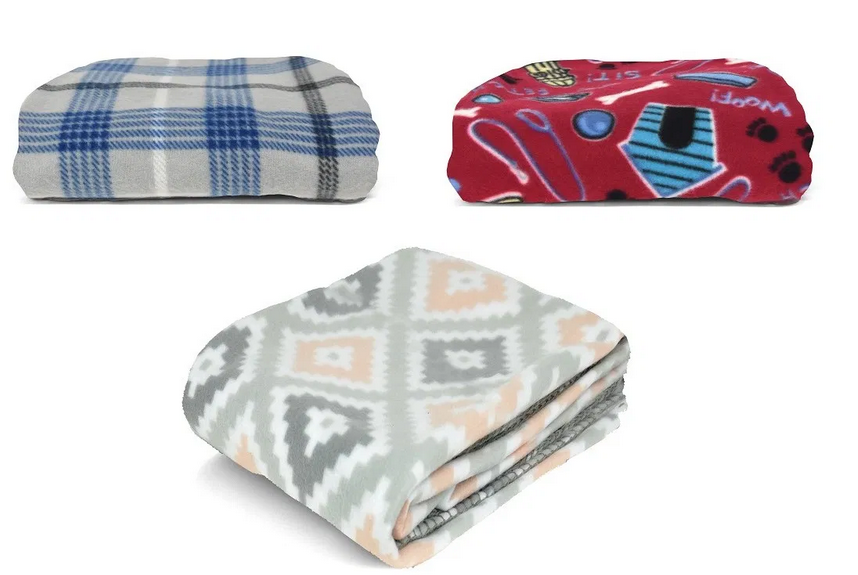 Mainstays Fleece Plush Throw Blanket, 50? x 60?, Dog House for just $2.50 + Free Store Pickup