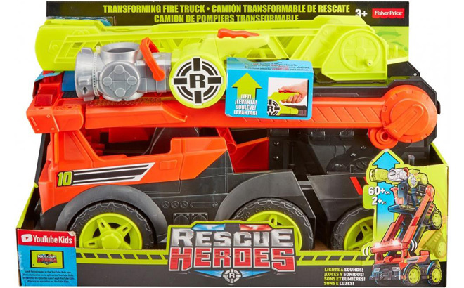 Fisher-Price Rescue Heroes Transforming Fire Truck ONLY $24.97 at Walmart (Reg $50)