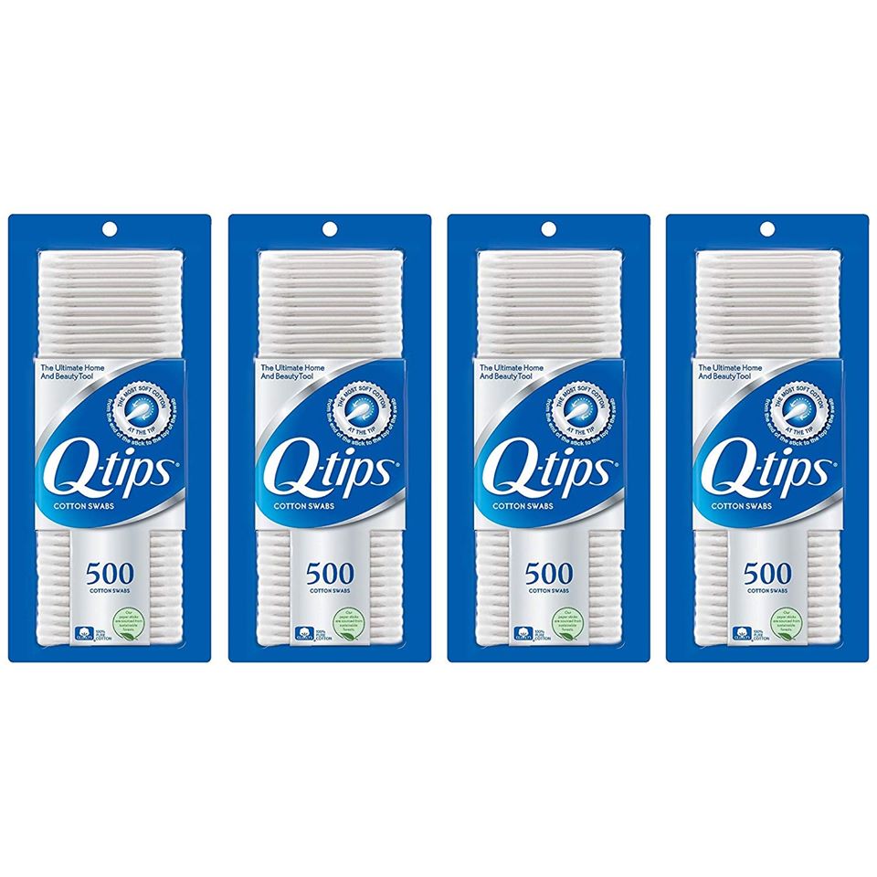 Q-tips Swabs Cotton, 500 Count (Pack of 4) for $7.63 w/ ??$2.50 OFF COUPON 
