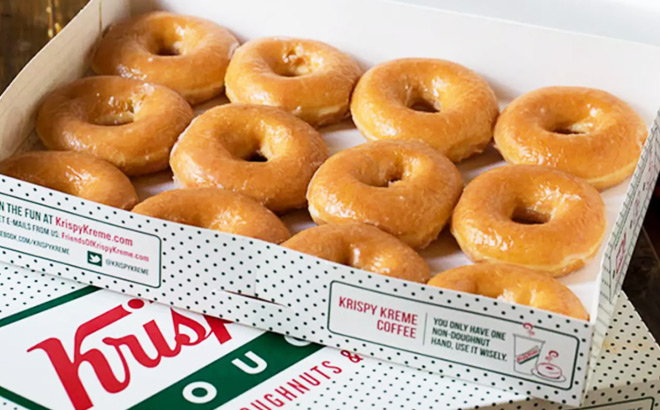 Krispy Kreme Original Glazed Dozen ONLY $2 with Any Dozen Purchase (Dec 21st – 24th)
