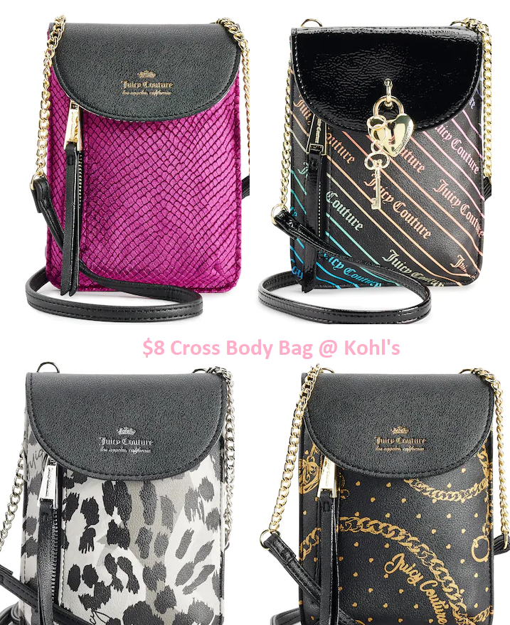 Juicy Couture Crossbody Bags for $8 at Kohl's