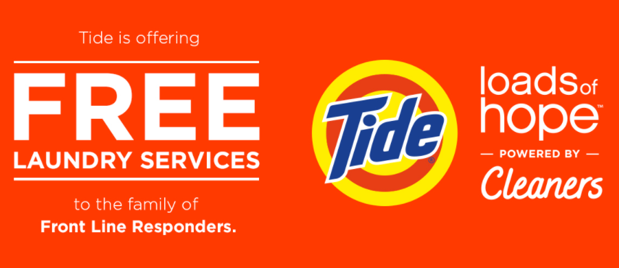 FREE Tide Laundry Services for First Responders in Select Cities!
