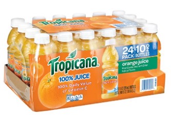 AMAZON: Tropicana Orange Juice, 10 Ounce (Pack of 24)