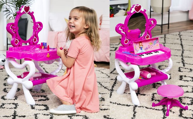 Princess Vanity & Keyboard Set with Accessories $30 (Reg $82) + FREE Shipping