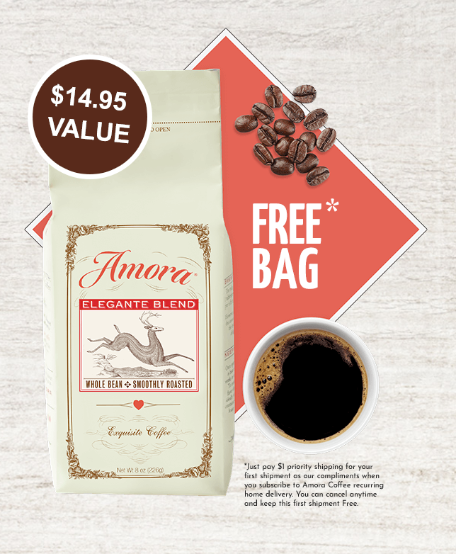 FREE Half-Pound Bag of Amora Coffee (Just Pay $1 Shipping!)