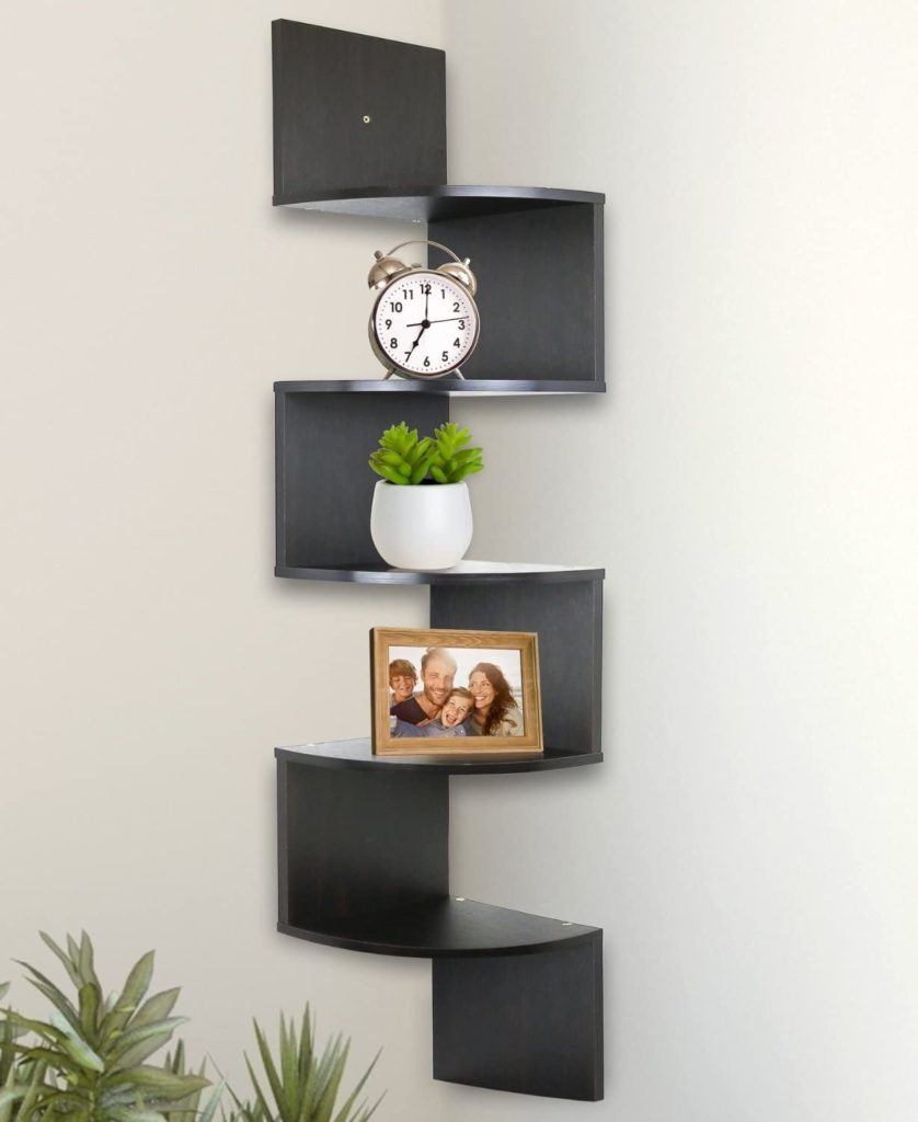 Corner Shelf 5 Tier Shelves for Wall Storage for $17 (Reg: $30) 