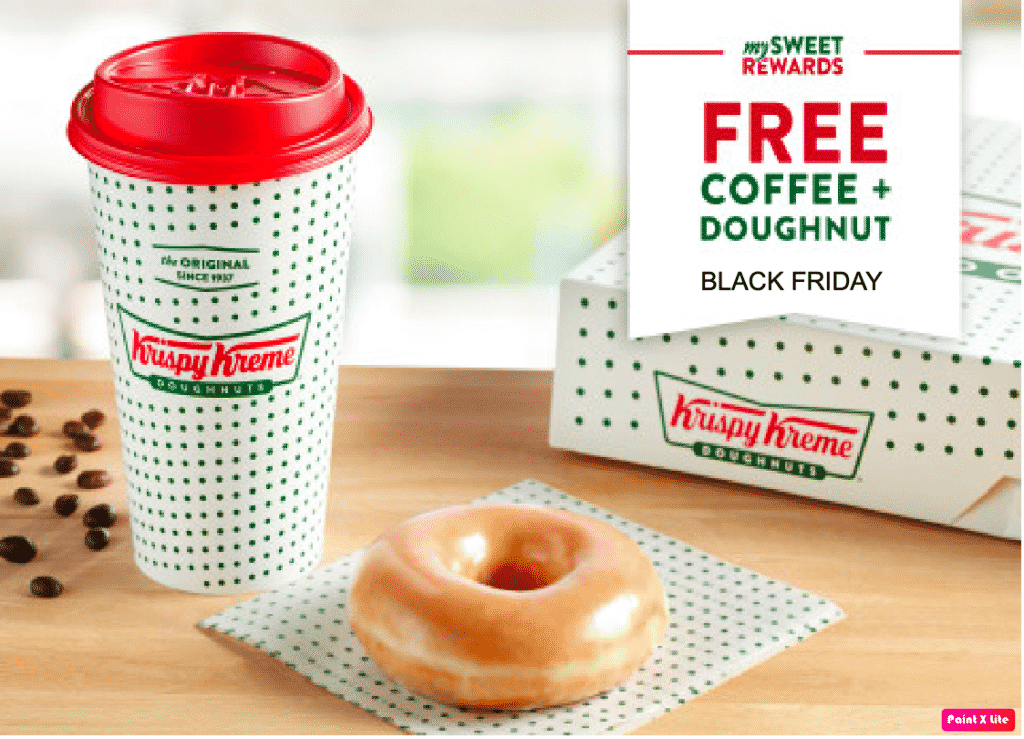 FREE Krispy Kreme Doughnut & Coffee on Black Friday – No Purchase Needed