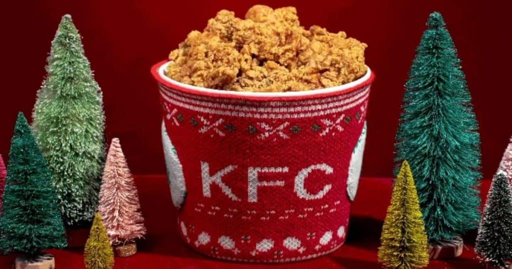 Free KFC Finger-Lickin' Chicken Mitten Bucket Hugger with Purchase!