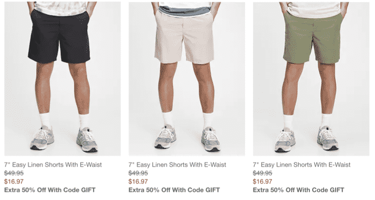 Gap: Extra 50% Off on Men's GapFlex Jeans and Jersey Pull-On Shorts    