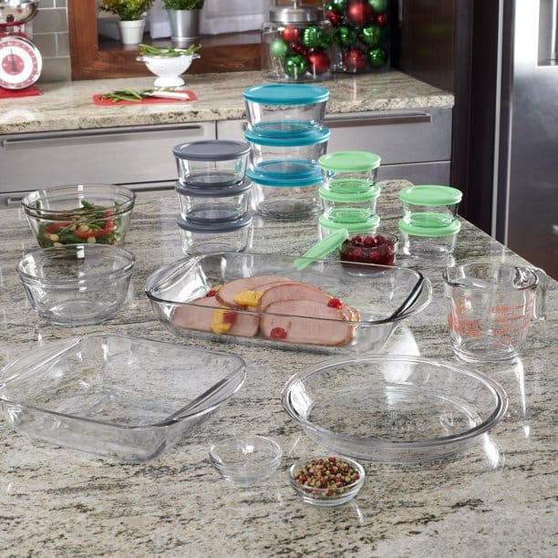 32-Piece Anchor Hocking Glass Bakeware, Storage & Prep Set w/ Lids ONLY $20