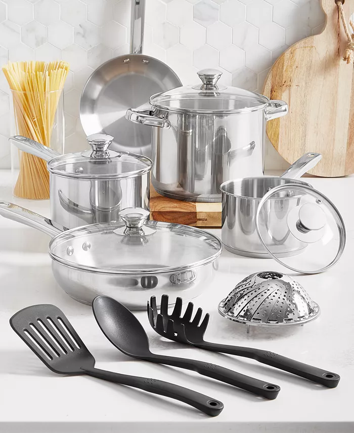 13 pc. Tools of the Trade Stainless Steel Cookware Set $30 at Macy's