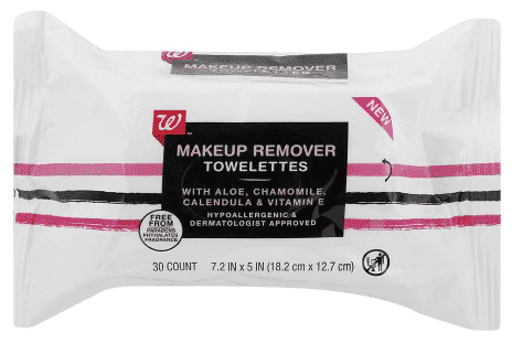 Walgreens: 30-Count Walgreens Makeup Remover Towelettes $0.70 + FREE Shipping