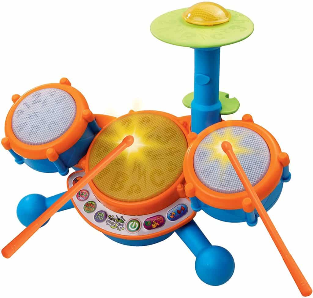 Head on over to Amazon where you can snag this highly rated VTech KidiBeats Kids Drum Set in Orange for just $12.71 when you clip the digital coupon – lowest price!