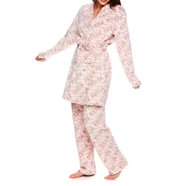 2-Piece Sleep & Co. Plush Robe & Pajama Pant Set (Various) ONLY $11.63 (Reg. $20)