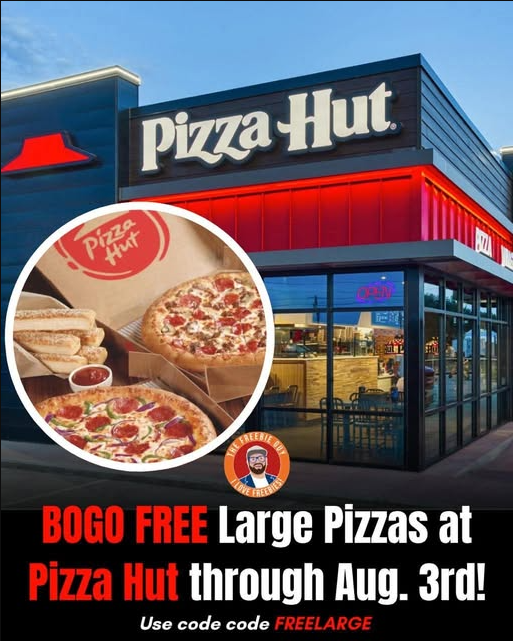 Double the Pizza! Buy One Large, Get One Free at Pizza Hut