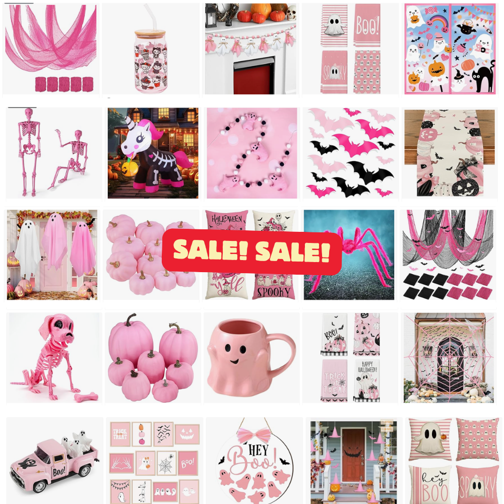 Pink Halloween Decor Sale: Save Big at Online Store