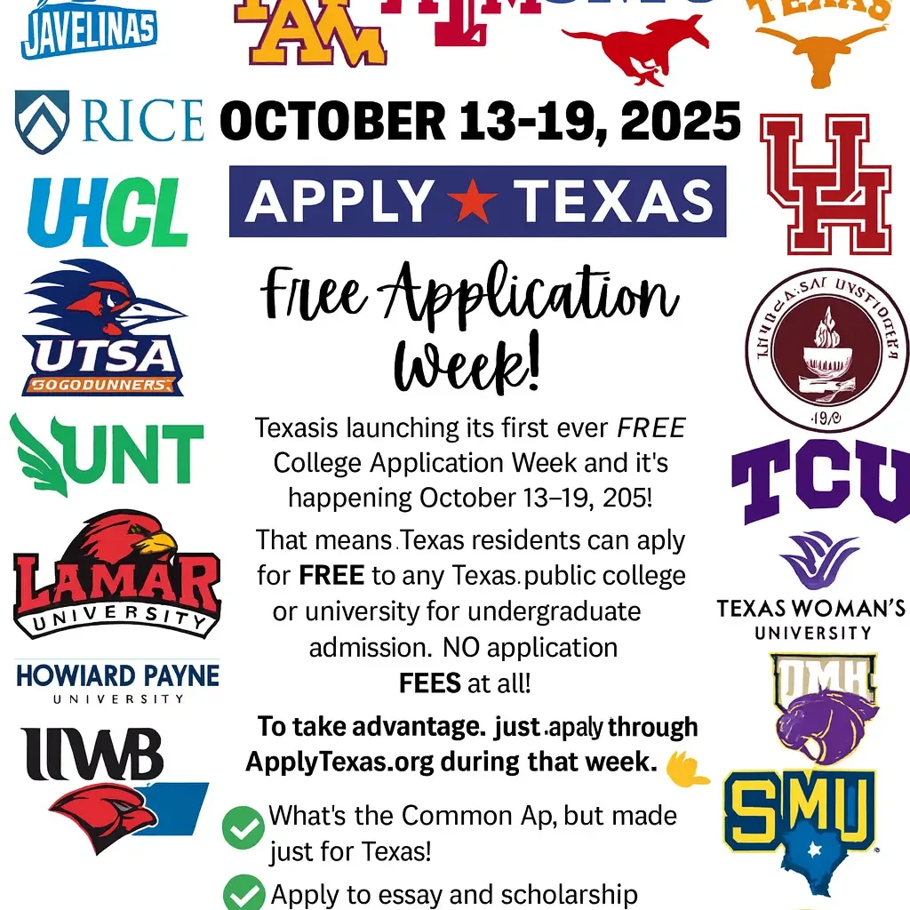 Texas Students Apply to College for FREE This October Deals Finders Texas Students Apply to College for FREE This October Deals Finders