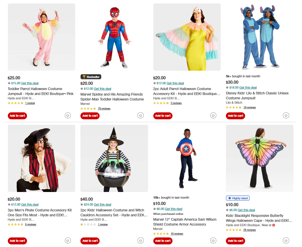 Halloween Costume Sale: Save Up to 40% at Target