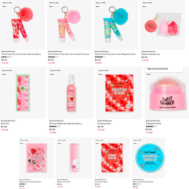 Ulta Black Friday 5 for $5 Stocking Stuffers Sale: Save Big!