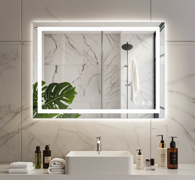 Lighted Anti-fog LED Bathroom Mirror Deal: Save $55 at Walmart