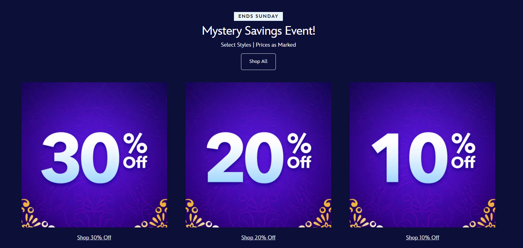 Disney Store Mystery Savings Event: Save Big Without Coupon