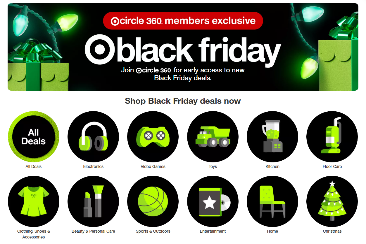 Target Circle 360 Black Friday Early Access Deal: Up to 40% Off