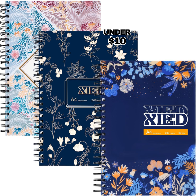 Spiral Notebook, 3 Pack?8″ x11-1/2
