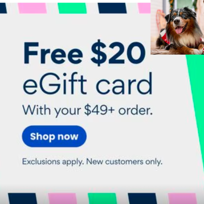 FREE $20 Chewy eGift Card Deal: Save on $49+ Orders