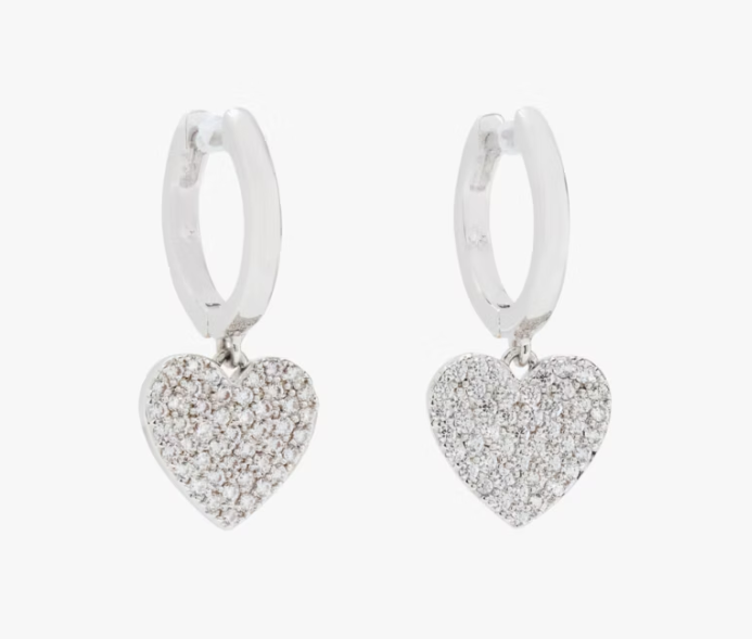 Yours Truly Pave Heart Drop Earrings Deal: Save 66% at Kate Spade