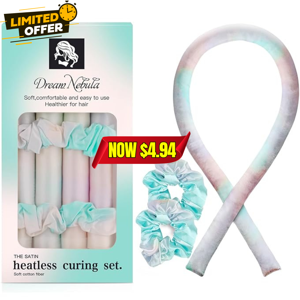Satin Heatless Hair Curler Set