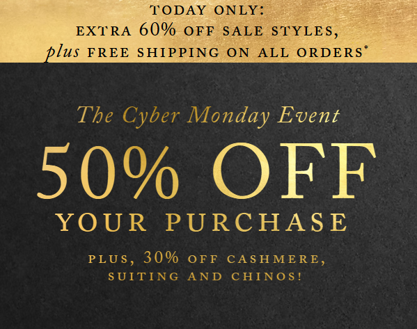 J.Crew Sale: Up to 50% Off + Extra 60% Off with Cyber Monday Deal