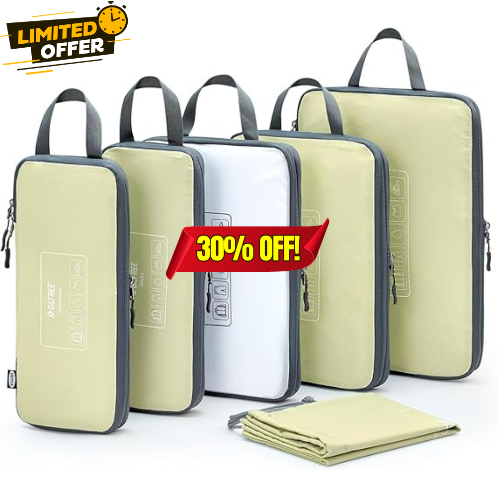 G4Free 6 Set Compression Packing Cubes Deal: Save 30% at Packing Cubes