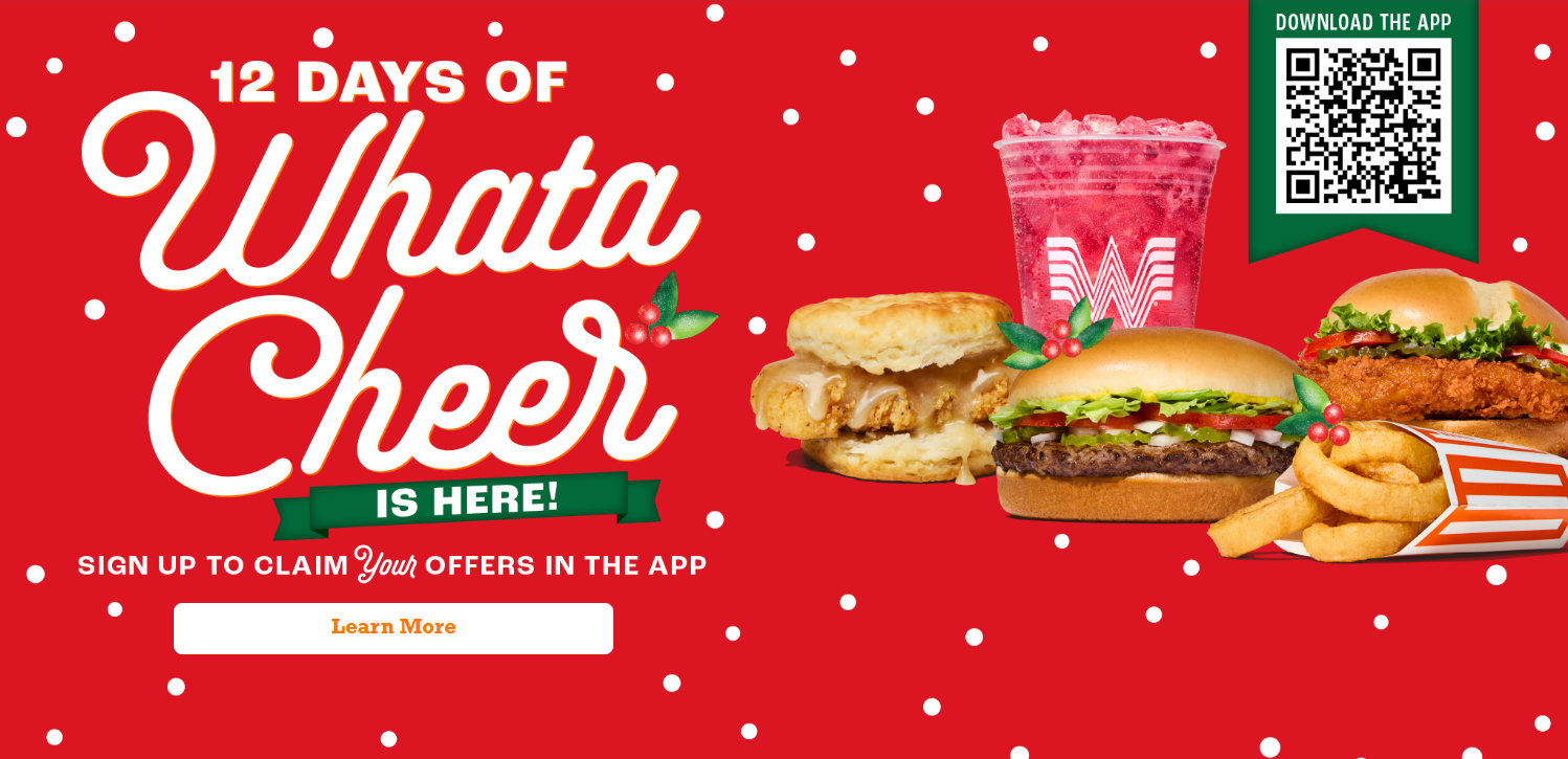 Whataburger 12 Days of Whatacheer App Deal: Save Big on Rewards