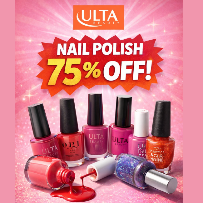 Nail Polish 75% Off Deal: Save 75% at ULTA