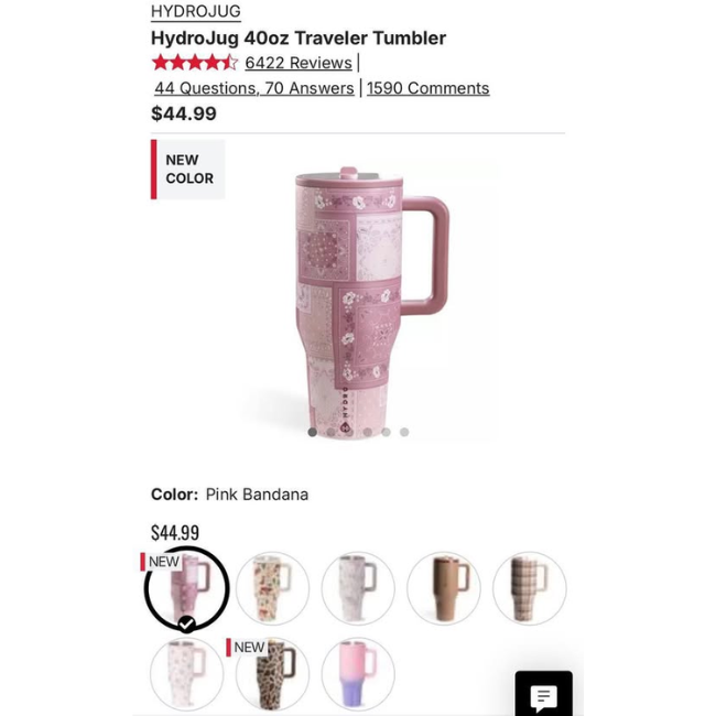 HydroJug 40oz Traveler Tumbler Sale: Save $10 at Scheels
