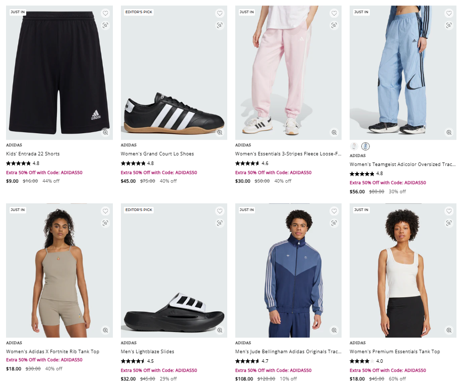 Adidas Sale: 50% Off All Items at Shop Simon – Huge Deal
